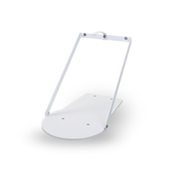 Eine weiße Wankonsole aus Kunststoff ist auf weißem Hintergrund abgebildet.