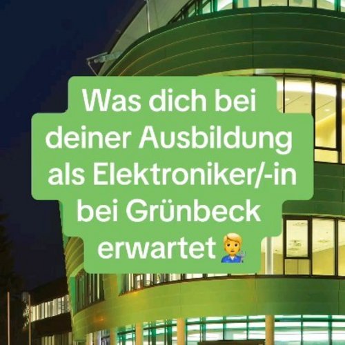 Was erwartet dich bei deiner Ausbildung als Elektroniker/-in bei Grünbeck? 👀

#azubituesday
#ausbildung
#gruenbeck...